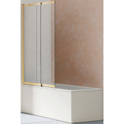 Штора для ванной Vincea VSB-1E100CLG 100 брашированное золото/прозрачное