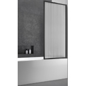 Штора для ванной Vincea City VSB-41700FLB 70 черный/рифленое