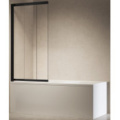 Штора для ванной Vincea VSB-6E900CLB-L 90 черный/прозрачное