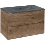 Тумба с раковиной Vincea Mia VMC-2MC750VO/VBS-13975MA 75 дуб