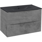 Тумба с раковиной Vincea Mia VMC-2MC750BT/VBS-13975MB 75 бетон