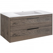 Тумба с раковиной Vincea Chiara 2D VMC-2C2100RO/VCB-13100W 100 темный дуб