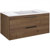 Тумба с раковиной Vincea Chiara 2D VMC-2C2100TO/VCB-13100W 100 дуб табак