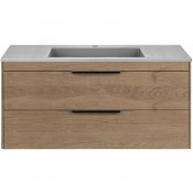 Тумба с раковиной Vincea Chiara 2D VMC-2C2100NO/VCB-13100G 100 натуральный дуб