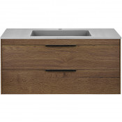 Тумба с раковиной Vincea Chiara 2D VMC-2C2100TO/VCB-13100G 100 дуб табак