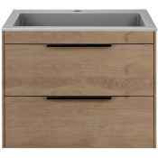 Тумба с раковиной Vincea Chiara 2D VMC-2C2600NO/VCB-13600G 60 натуральный дуб