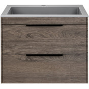 Тумба с раковиной Vincea Chiara 2D VMC-2C2600RO/VCB-13600G 60 темный дуб