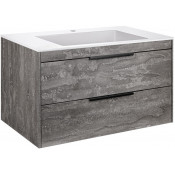 Тумба под раковину Vincea Chiara 2D VMC-2C2800GS 80 серый камень