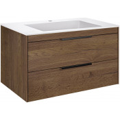Тумба под раковину Vincea Chiara 2D VMC-2C2800TO 80 дуб табак