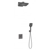 Душевая система Vincea Inspire VSFW-3I21MT4GM с термостатом вороненая сталь