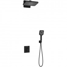 Душевая система Vincea Inspire VSFW-3I21MT4MB с термостатом черный матовый