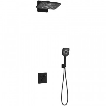 Душевая система Vincea Inspire VSFW-3I21MT4MB с термостатом черный матовый
