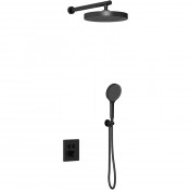 Душевая система Vincea Inspire VSFW-3I21T2MB с термостатом черный матовый
