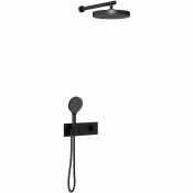 Душевая система Vincea Inspire VSFW-422TI2MB с термостатом черный матовый