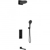 Душевая система Vincea Inspire VSFW-433TI1MB с термостатом черный матовый