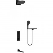 Душевая система Vincea Inspire VSFW-433TI1RMB с термостатом черный матовый