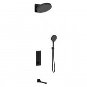 Душевая система Vincea Inspire VSFW-433TI3MB с термостатом черный матовый