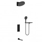 Душевая система Vincea Inspire VSFW-433TI3RMB с термостатом черный матовый