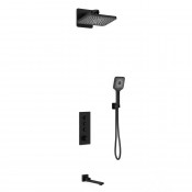 Душевая система Vincea Inspire VSFW-433TI4MB с термостатом черный матовый