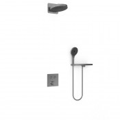 Душевая система Vincea Inspire VSFW-4I211RGM вороненая сталь