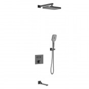 Душевая система Vincea VSFW-4311GM вороненая сталь
