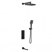 Душевая система Vincea VSFW-433T1MB с термостатом черный матовый