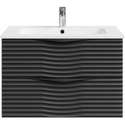 Тумба под раковину Vod-ok Эйфория F2 80 черный янтарь