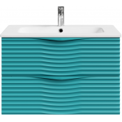 Тумба под раковину Vod-ok Эйфория F2 80 водная синь RAL 5021