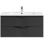 Тумба под раковину Vod-ok Эйфория F2 100 черный янтарь