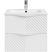 Тумба с раковиной Vod-ok Эйфория F4 60 белый матовый