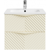 Тумба с раковиной Vod-ok Эйфория F4 60 светлая слоновая кость