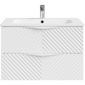 Тумба с раковиной Vod-ok Эйфория F4 80 белый матовый