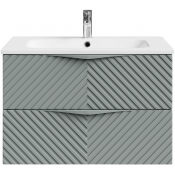 Тумба с раковиной Vod-ok Эйфория F4 80 мышино-серый