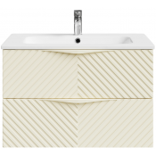 Тумба с раковиной Vod-ok Эйфория F4 80 светлая слоновая кость