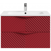 Тумба под раковину Vod-ok Эйфория F4 80 пурпурно-красный
