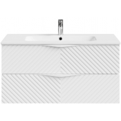 Тумба с раковиной Vod-ok Эйфория F4 100 белый матовый