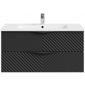 Тумба с раковиной Vod-ok Эйфория F4 100 черный янтарь