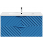 Тумба с раковиной Vod-ok Эйфория F4 100 капри синий