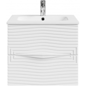 Тумба с раковиной Vod-ok Эйфория F5 60 белый матовый