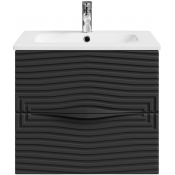 Тумба с раковиной Vod-ok Эйфория F5 60 черный янтарь