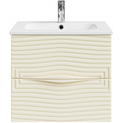 Тумба с раковиной Vod-ok Эйфория F5 60 светлая слоновая кость