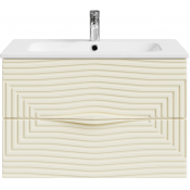 Тумба с раковиной Vod-ok Эйфория F5 80 светлая слоновая кость