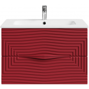 Тумба под раковину Vod-ok Эйфория F5 80 пурпурно-красный