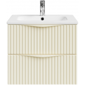 Тумба с раковиной Vod-ok Эйфория F6 60 светлая слоновая кость