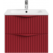 Тумба с раковиной Vod-ok Эйфория F6 60 пурпурно-красный