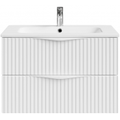 Тумба с раковиной Vod-ok Эйфория F6 80 белый матовый