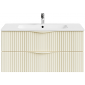 Тумба с раковиной Vod-ok Эйфория F6 100 светлая слоновая кость