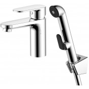 Смеситель для раковины Aquatek Ника AQ1812CR с гигиеническим душем хром