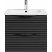 Тумба с раковиной Vod-ok Эйфория F7 60 черный янтарь