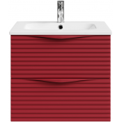 Тумба с раковиной Vod-ok Эйфория F7 60 пурпурно-красный